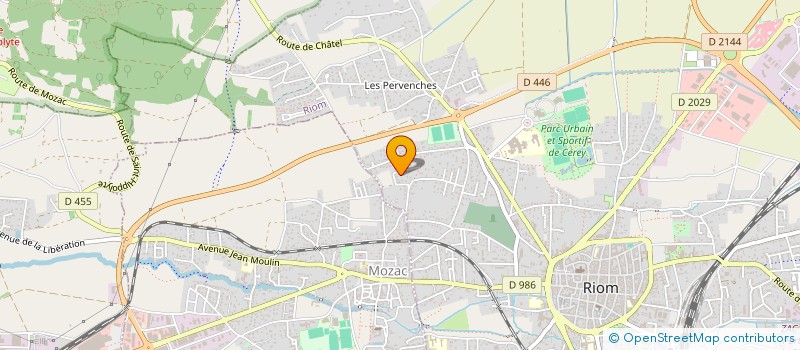 localisation de l'entreprise BELVY  RIOM