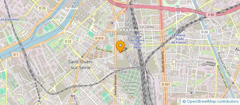 localisation de l'entreprise BELYA CONSULTING à SAINT-OUEN-SUR-SEINE
