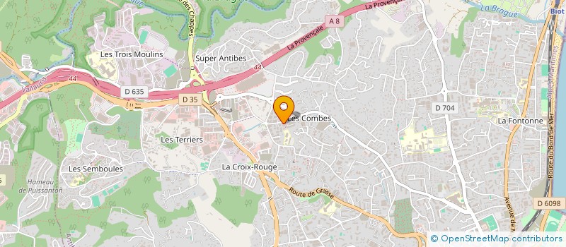 localisation de l'entreprise BELYM  ANTIBES