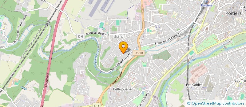 localisation de l'entreprise BELZICA à BIARD