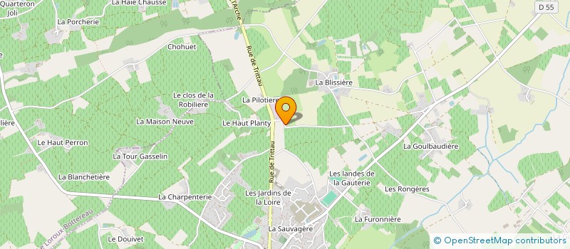 localisation de l'entreprise BEM WOOD à LE LANDREAU