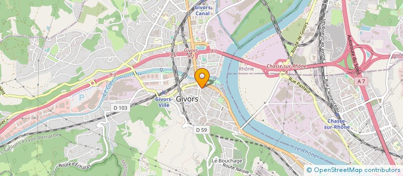 localisation de l'entreprise BEMA  GIVORS