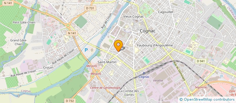 localisation de l'entreprise BEMA à COGNAC