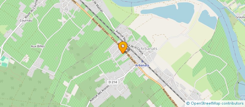 localisation de l'entreprise BEMA  ARBANATS
