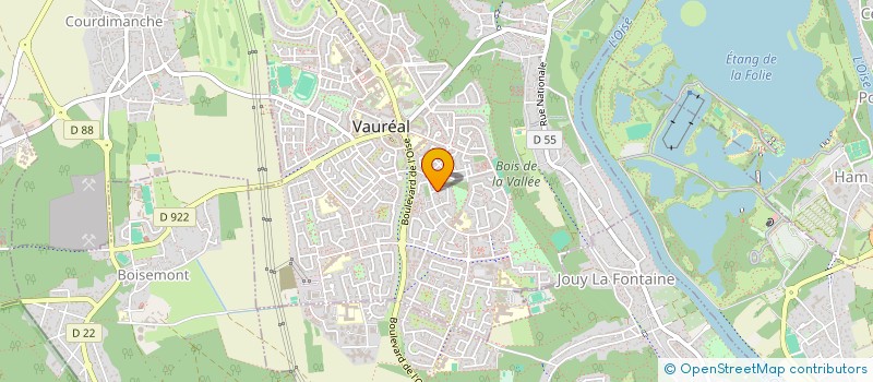 localisation de l'entreprise BEMA  VAUREAL