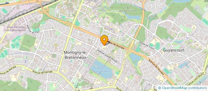 localisation de l'entreprise BEMABA CONSEIL à MONTIGNY-LE-BRETONNEUX