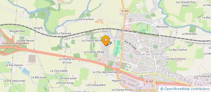 localisation de l'entreprise BEMAC à NOYAL-SUR-VILAINE
