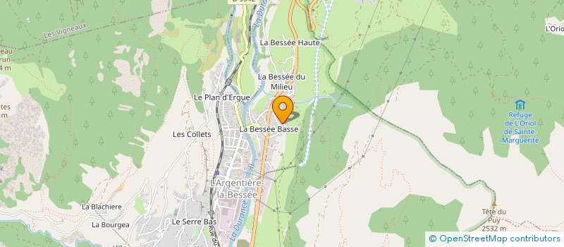 localisation de l'entreprise BEMACO  L'ARGENTIERE-LA-BESSEE