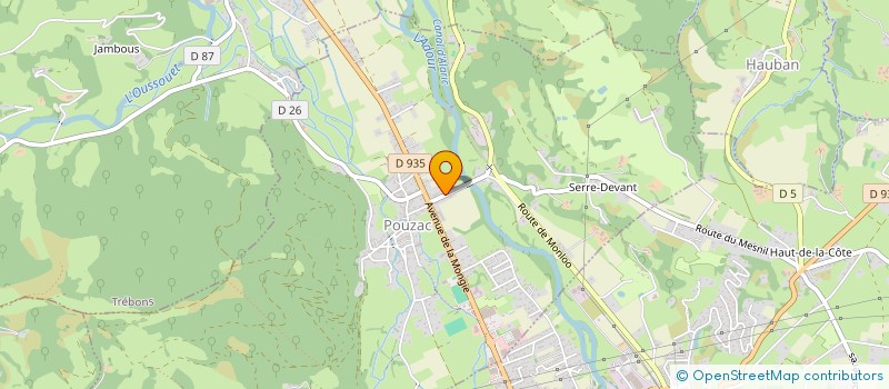 localisation de l'entreprise BEMAPI 1  POUZAC