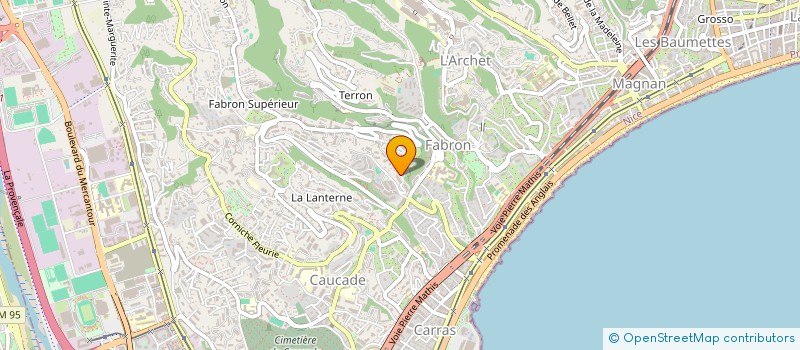 localisation de l'entreprise BEMARIS  NICE