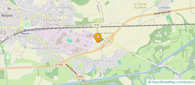 localisation de l'entreprise BEMAT DISTRIBUTION  NOYON