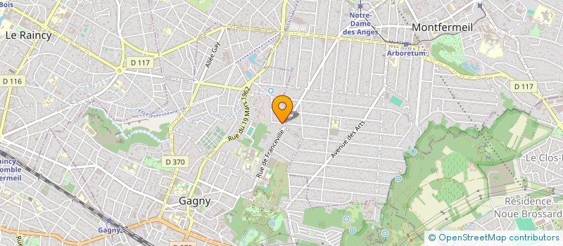 localisation de l'entreprise BEMATIE  GAGNY