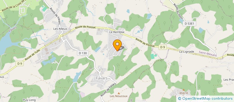 localisation de l'entreprise BEMECO à FAVARS