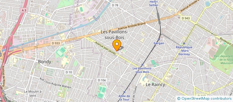 localisation de l'entreprise BEMILY  LES PAVILLONS-SOUS-BOIS