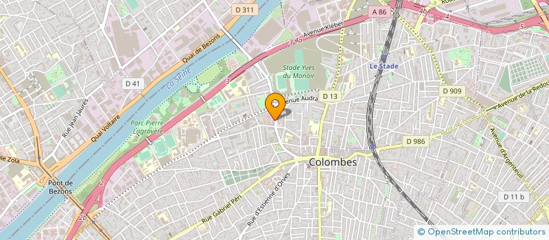 localisation de l'entreprise BEMO à COLOMBES