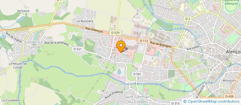 localisation de l'entreprise BEMO GRAPHIC à CONDE-SUR-SARTHE