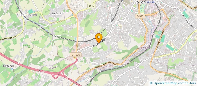 localisation de l'entreprise BEMOL9 à VOIRON