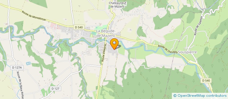 localisation de l'entreprise BEMTECH à LA BEGUDE-DE-MAZENC