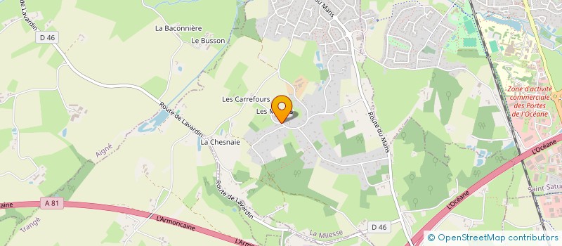 localisation de l'entreprise BEMURIS  LA MILESSE