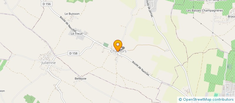 localisation de l'entreprise BEMX à BOURG-CHARENTE