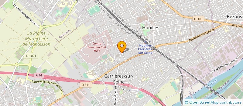 localisation de l'entreprise BEMYBE à HOUILLES