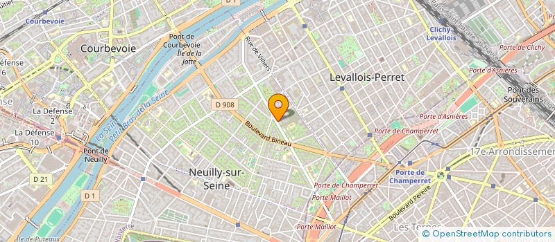 localisation de l'entreprise BEN 26 à NEUILLY-SUR-SEINE