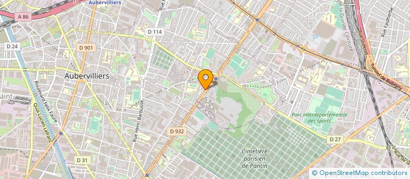 localisation de l'entreprise BEN à AUBERVILLIERS