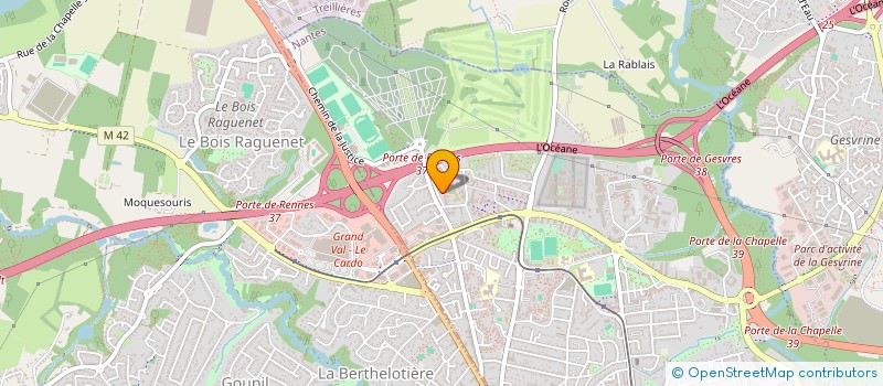 localisation de l'entreprise BEN 7 à NANTES