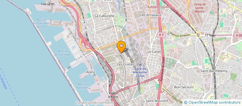localisation de l'entreprise BEN à MARSEILLE