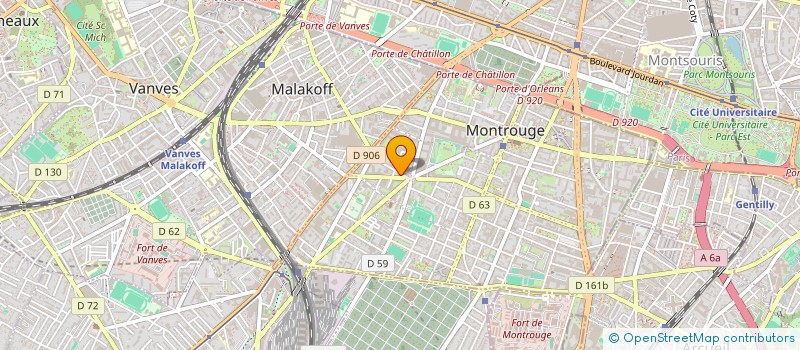 localisation de l'entreprise BEN  MONTROUGE