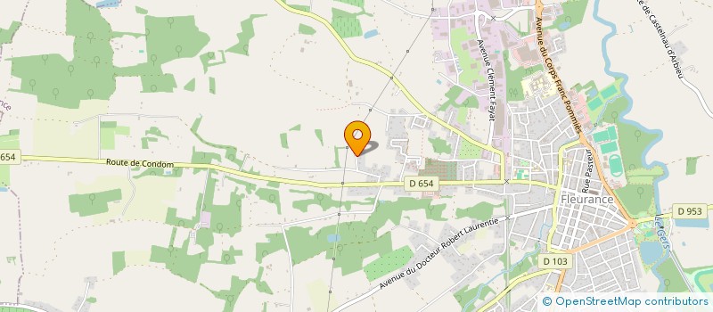 localisation de l'entreprise BEN  FLEURANCE