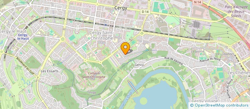 localisation de l'entreprise BEN  CERGY