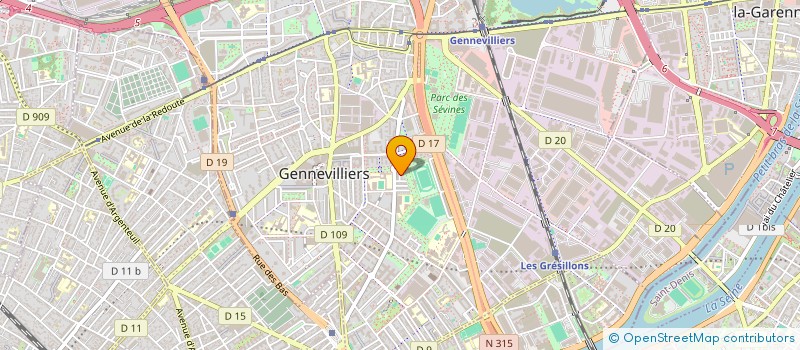 localisation de l'entreprise BEN ARHL HOLDING à GENNEVILLIERS