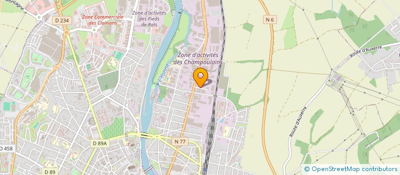 localisation de l'entreprise BEN & ASSOCIES à AUXERRE