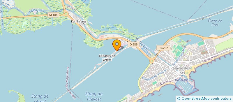 localisation de l'entreprise BEN AUTO 34 à PALAVAS-LES-FLOTS