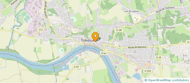 localisation de l'entreprise BEN & BOIS  TREVOUX