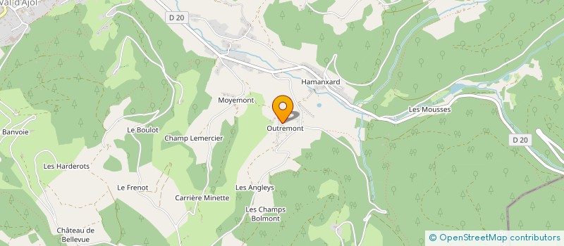 localisation de l'entreprise BEN BOR  LE VAL-D'AJOL