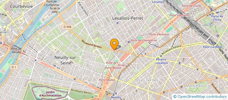 localisation de l'entreprise BEN CO à LEVALLOIS-PERRET