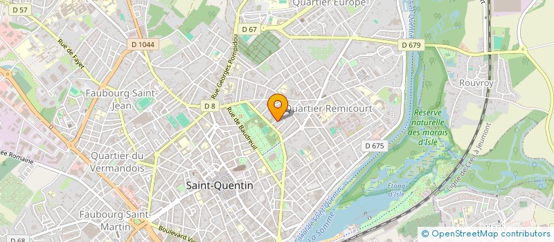 localisation de l'entreprise BEN & CO à SAINT-QUENTIN