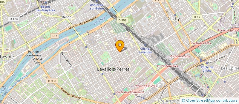 localisation de l'entreprise BEN CORPORATE à LEVALLOIS-PERRET