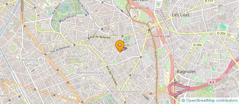 localisation de l'entreprise BEN DELICES à PARIS