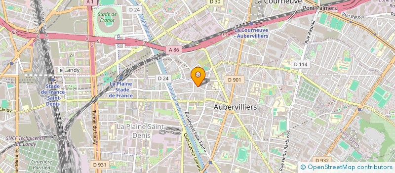 localisation de l'entreprise BEN DIAG à AUBERVILLIERS