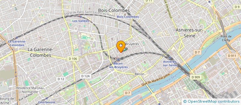 localisation de l'entreprise BEN DRIVE  ASNIERES-SUR-SEINE