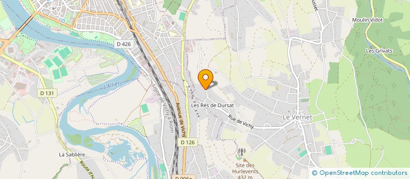 localisation de l'entreprise BEN ELEC à LE VERNET