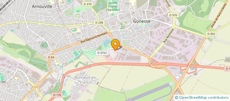 localisation de l'entreprise BEN ELEC à GONESSE