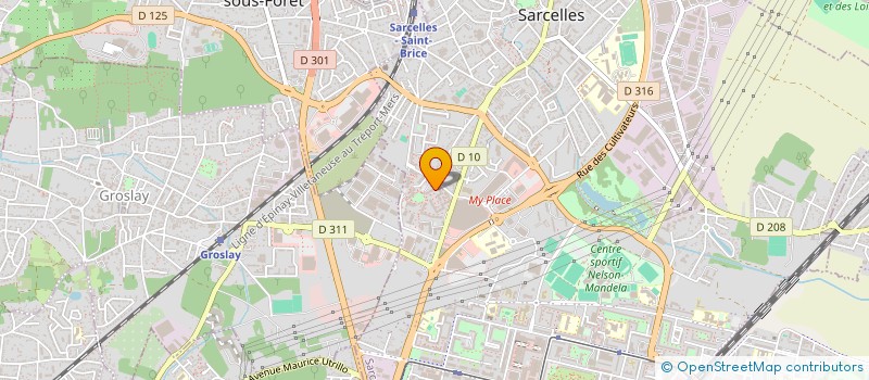localisation de l'entreprise BEN ELIE à SARCELLES