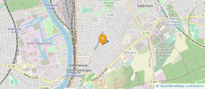 localisation de l'entreprise BEN ENSEIGNE  VILLENEUVE-SAINT-GEORGES