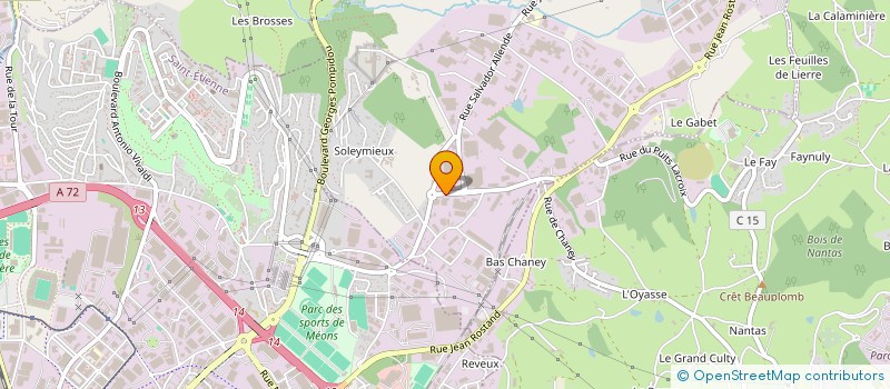 localisation de l'entreprise BEN ET G  LA TALAUDIERE