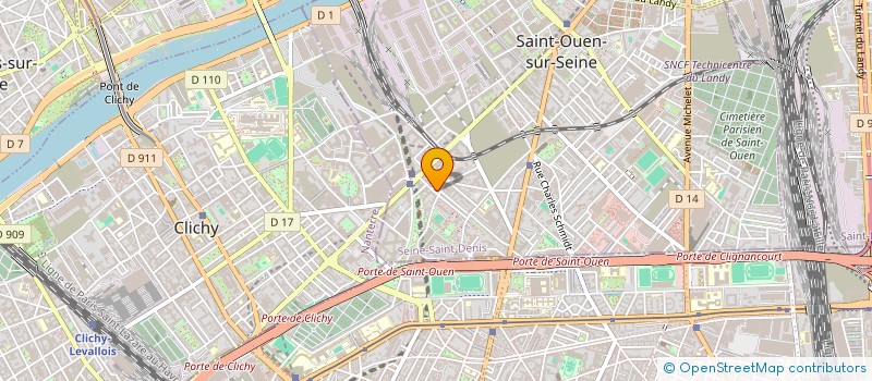 localisation de l'entreprise BEN EVENTS à SAINT-OUEN-SUR-SEINE