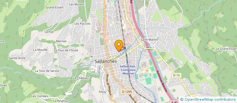 localisation de l'entreprise BEN&FILS  SALLANCHES